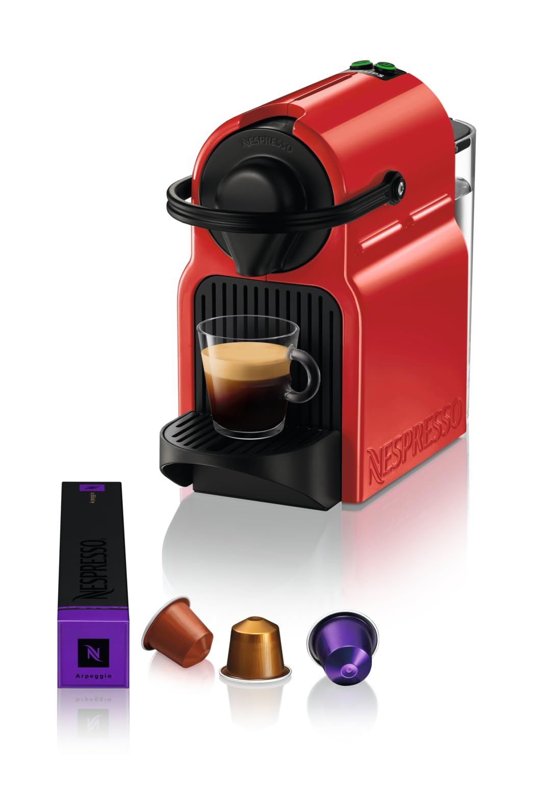 Valtreo Inissia Rouge – Cafetière Espresso à Capsules, Format Unique