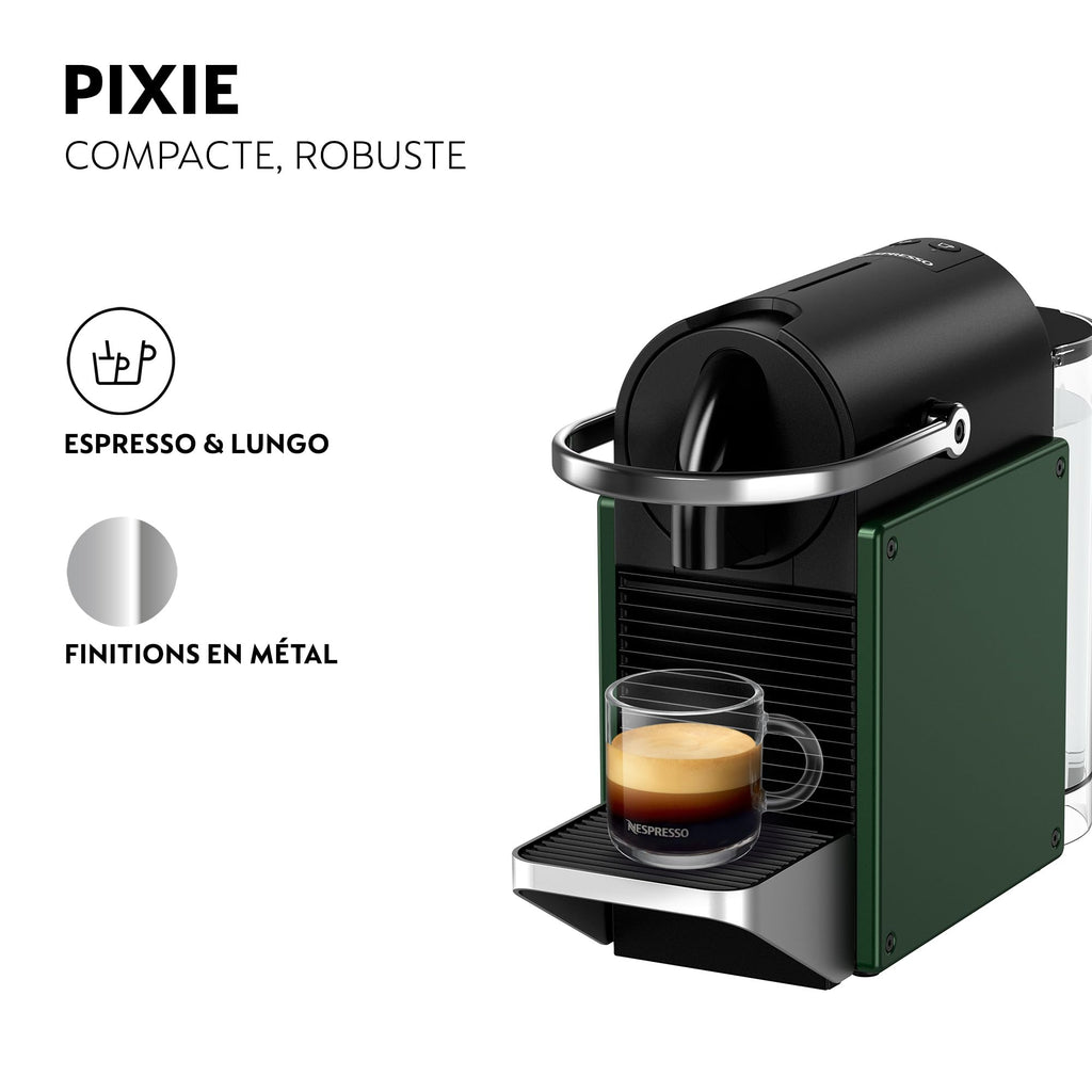 Valtreo Pixie Vert Foncé – Machine à Café à Capsules, Design Métal