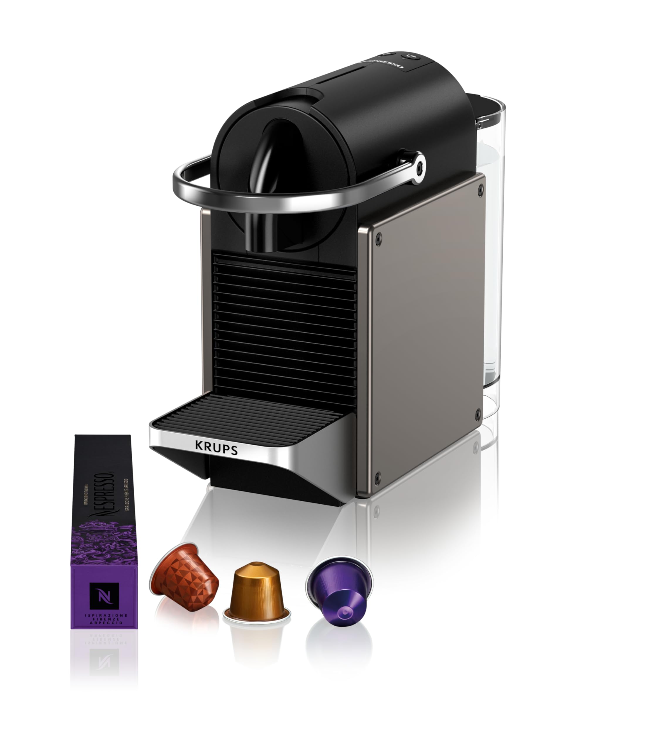 Valtreo Pixie Titane – Machine à Café à Capsules, Style Industriel