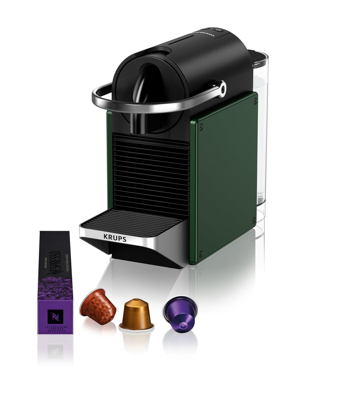 Valtreo Pixie Vert Foncé – Machine à Café à Capsules, Design Métal